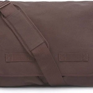 Classic Vintage Messenger Bag - Dark Coffee