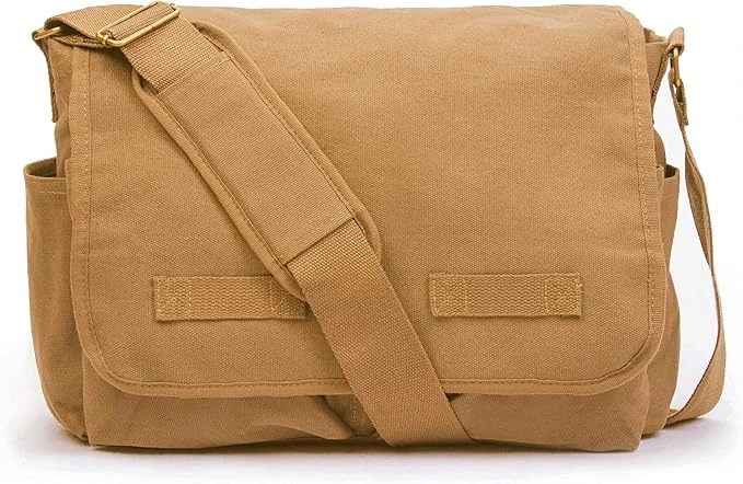 Classic Vintage Messenger Bag - Desert Tan