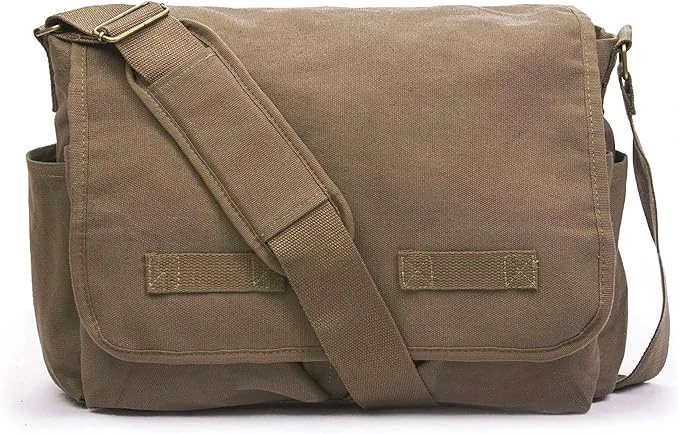 Classic Vintage Messenger Bag - Field Brown